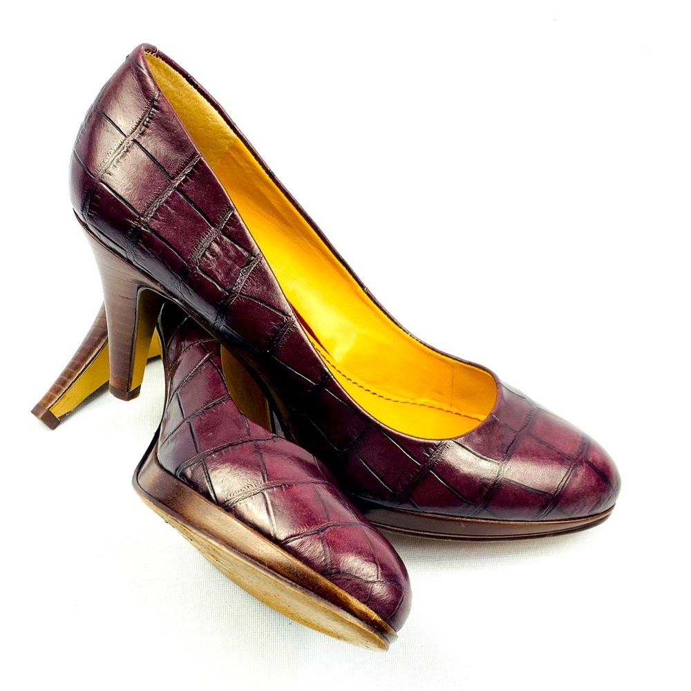 Nine West burgundy 3” pumps heels 7M